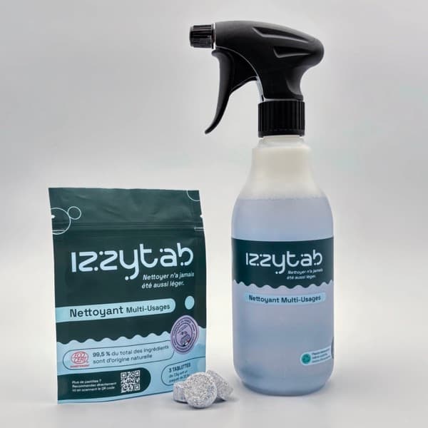 Sachet de pastilles et flacon spray Izzytab