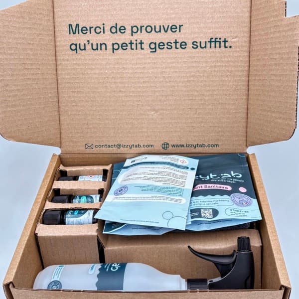 Coffret Izzytab ouvert